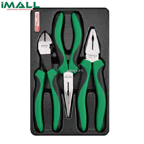 Bộ kìm 3 món (kìm bằng, kìm cắt, kìm nhọn) TOPTUL GZA-0305 (8")