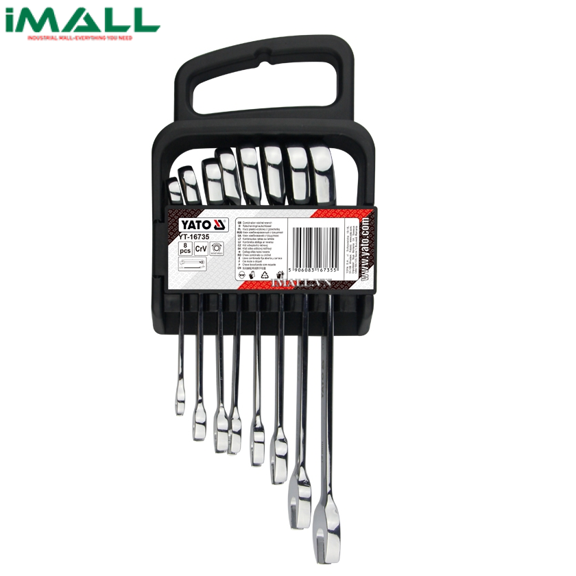 Bộ cờ lê đảo chiều 8 chi tiết Yato YT-16735 (8-19mm)