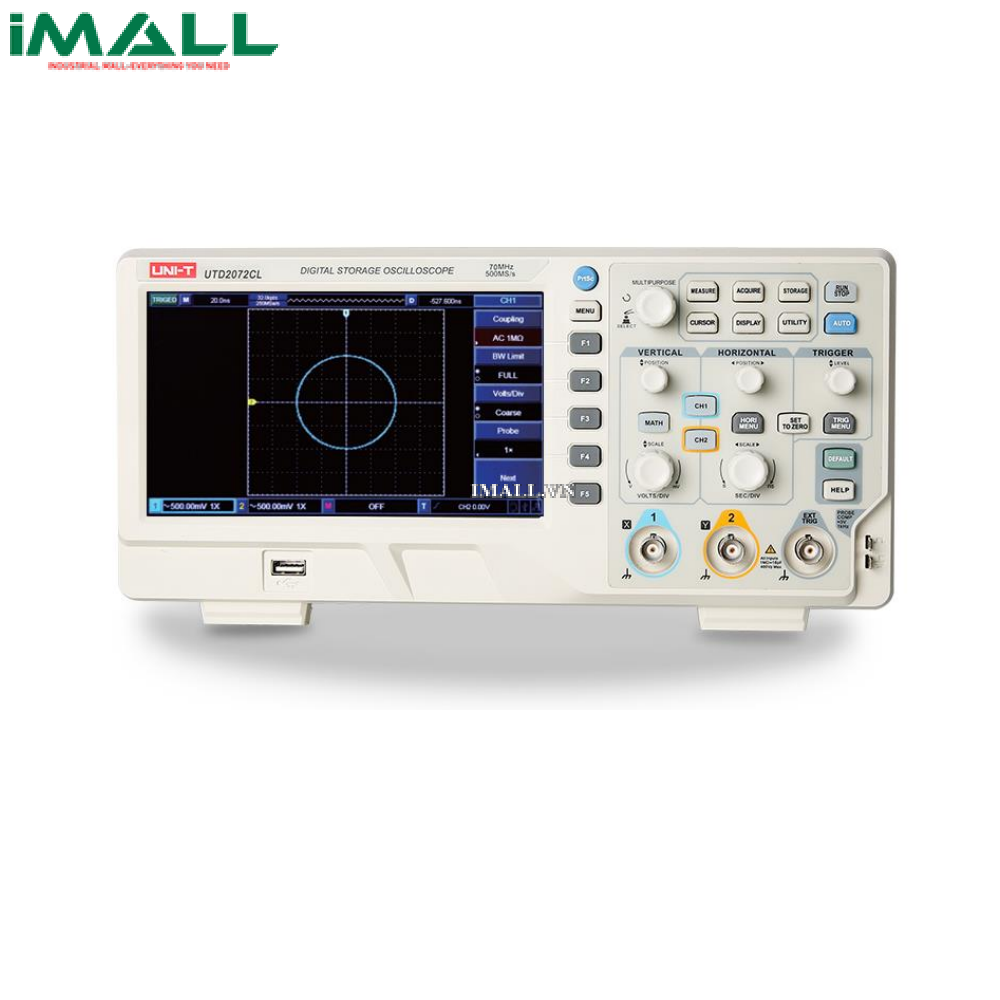 Máy hiện sóng số UNI-T UTD2072CL (70MHz, 2CH, 500MS/s)