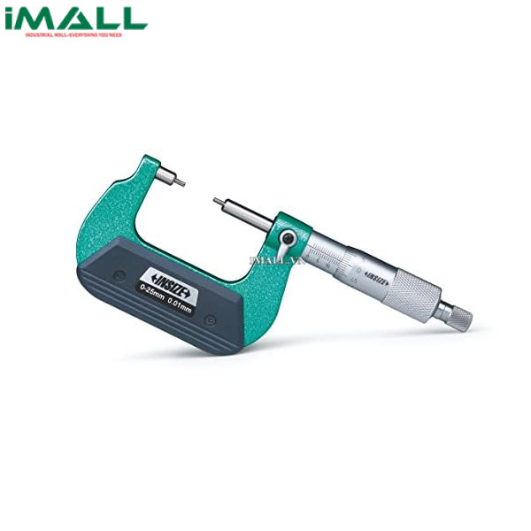 Panme đo rãnh then cơ khí INSIZE 3233-75BA (50-75mm; 0.01mm; 5µm)