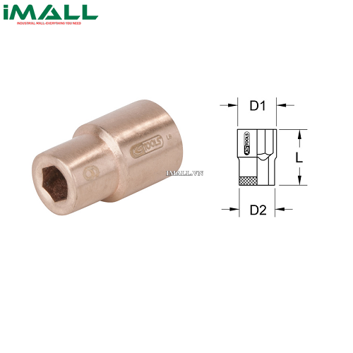Socket 6 point Bronze  KS Tools 963.1341 (41 mm 1/2 inch)