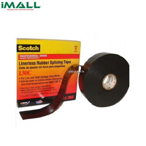 Băng keo cao su cách điện không lớp lót 3M 130C