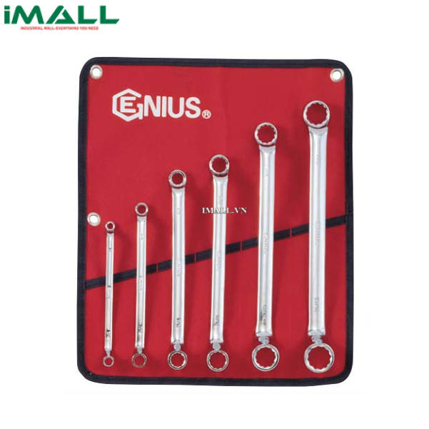 Bộ cờ lê hai đầu tròng loại bóng 6 chiếc hệ inch GENIUS DE-706S