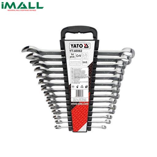 Bộ cờ lê hệ inch 14 chi tiết Yato YT-48862 (3/8 ~ 1-1/4")