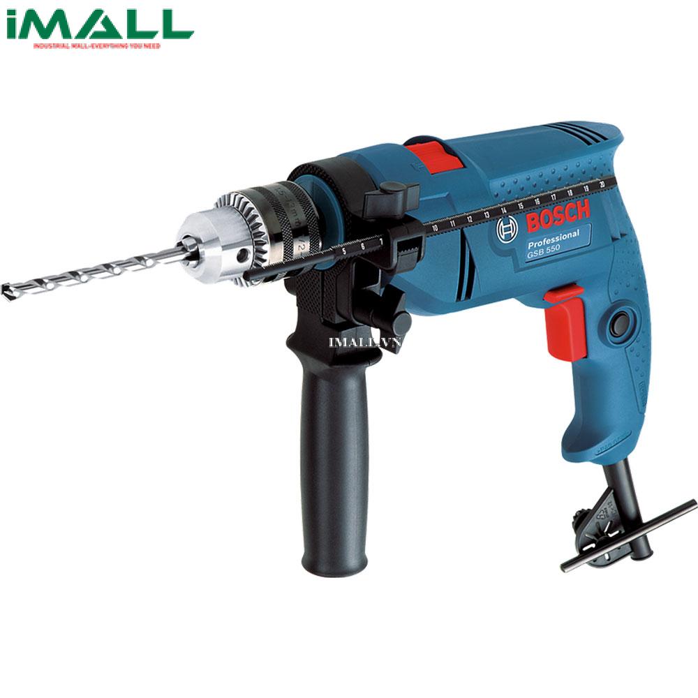 Máy khoan động lực BOSCH GSB 550 (ngành điện, 550W, Vali 80 phụ kiện, 06011A15K2)