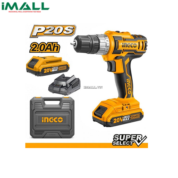 Máy khoan vặn vít dùng pin Ingco CDLI200215 (20V)