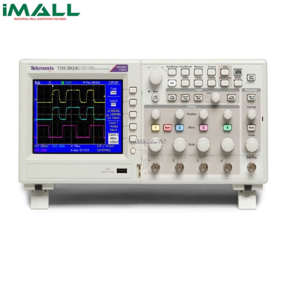 Máy hiện sóng số TEKTRONIX TDS2014C (100 MHz, 4CH, 2GS/s)