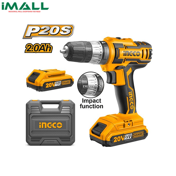 Máy khoan búa dùng pin Ingco CIDLI200215 (20V )