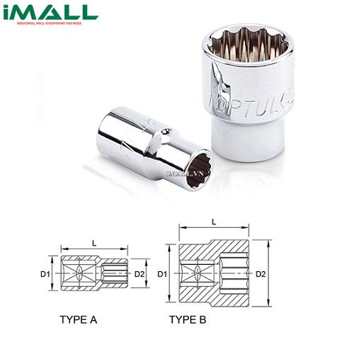 Tuýp bông 1/4" TOPTUL BBEB0806