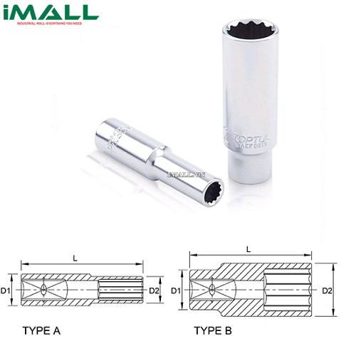 Tuýp bông dài 1/4" TOPTUL BBEF0806