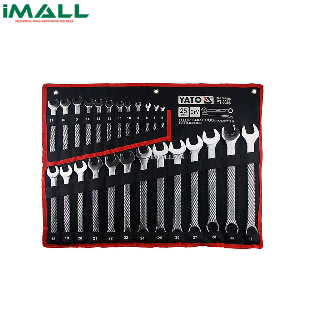 Bộ cờ lê vòng miệng hệ mét 25 chi tiết YATO YT-0365 (6-32mm)