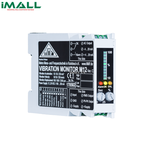 Máy đo độ rung MMF M12 (10~250m/s², 10~250mm/s)
