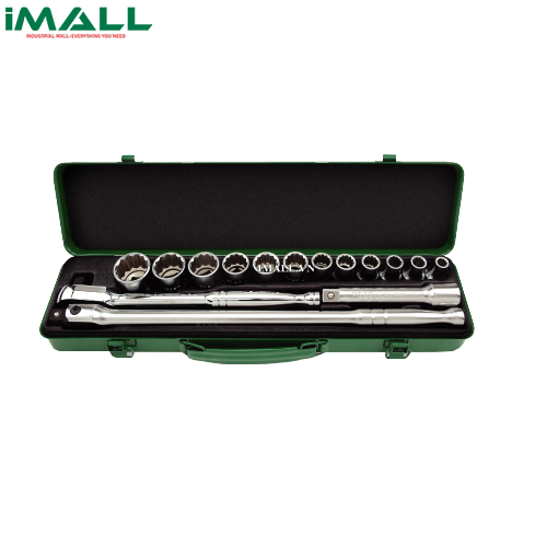 Hộp tuýp bông 1/2" bóng 15 món TOPTUL GCAD1509
