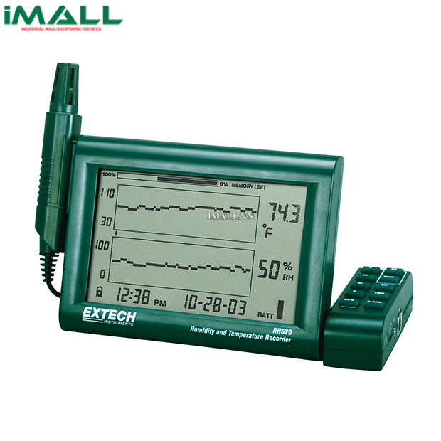 Bộ ghi dữ liệu có hiện thị đồ thị nhiệt độ, độ ẩm Extech RH520A-240 (240VAC)