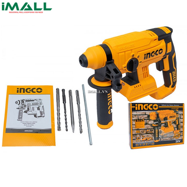 Máy khoan búa/bê tông dùng pin Ingco CRHLI2201 (20V )