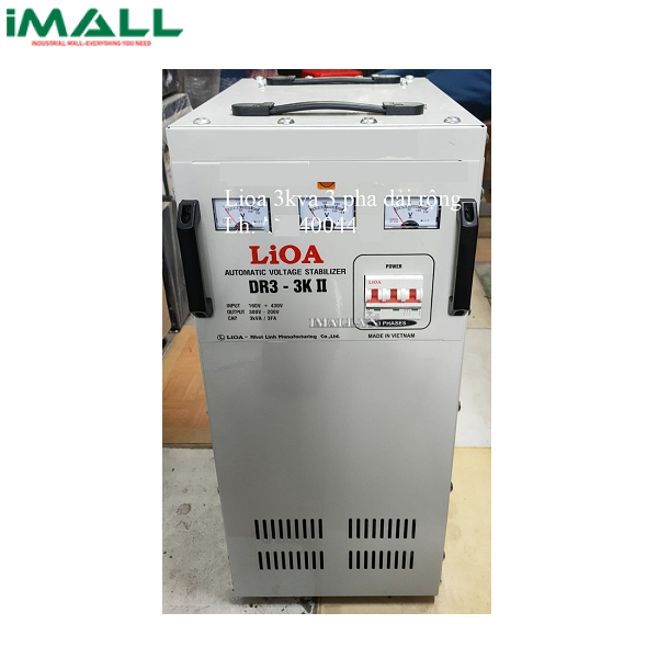 Ổn áp 3 pha khô Lioa DR3-3KII (3KVA/Dải điện áp đầu vào 160V - 430V)