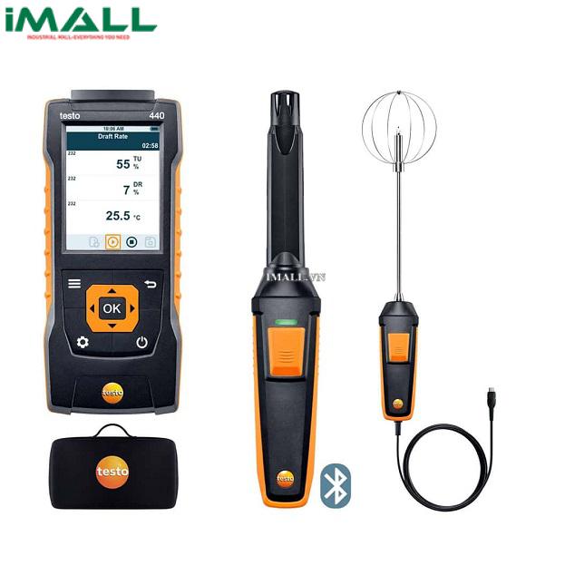 Bộ kit đo CO2 và vận tốc xoáy không khí kèm BT TESTO 440 (0563 4408)