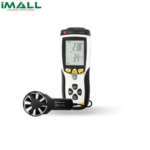 Máy đo nhiệt độ, tốc độ, lưu lượng gió TQCSheen LU8000 (0.4~30m/s, 14-140°F, 0-999900CMM)