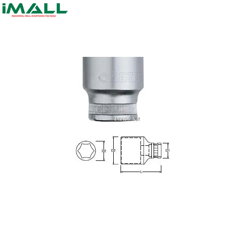 Đầu tuýp 12 PT 1/2" SATA 13615 (24mm)