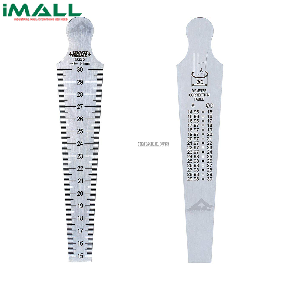 Thước đo khe hở INSIZE 4833-1 (0.8-15mm)