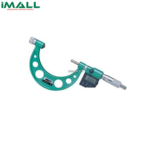 Panme đo ngoài điện tử với phần đe có thể hoán đổi được INSIZE 3506-100A (0-100mm/0.001mm)
