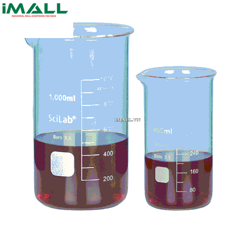 Cốc thủy tinh (1000ml/100ml) SciLab SL.Bea1037