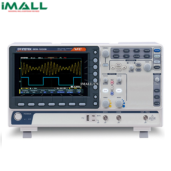 Máy hiện sóng số GW INSTEK GDS-1202B (200 Mhz, 1GSa/s, 2 kênh)
