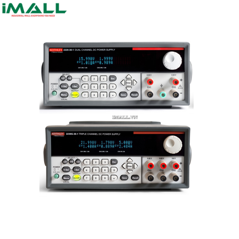 Nguồn lập trình DC Keithley 2230G-30-1 (2x30V/1.5A, 6V/5A, 120W, 3 kênh, GPIB)