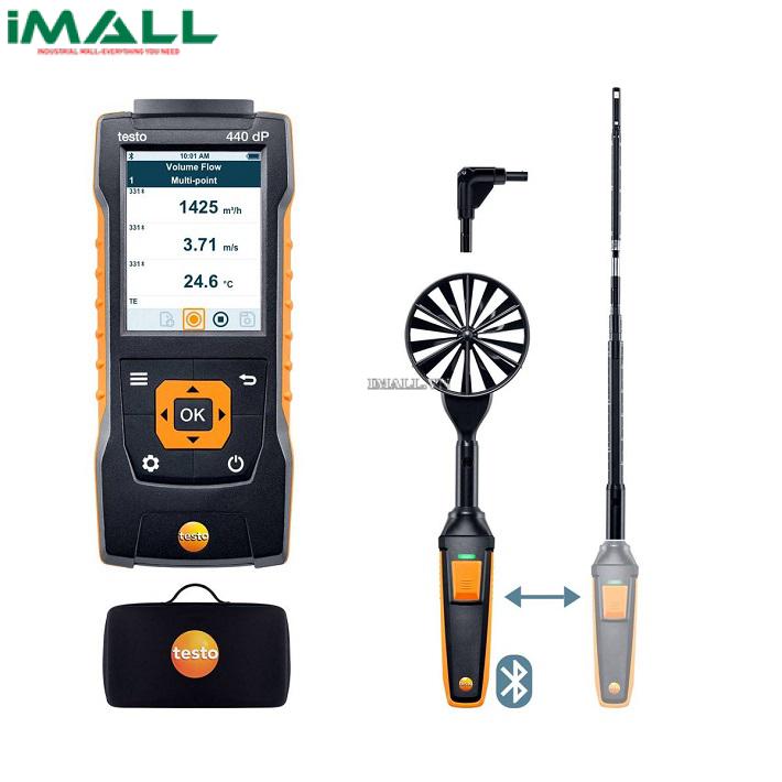 Bộ kít đo tốc độ gió có Bluetooth TESTO 440 (0563 4409, 0~50 m/s)