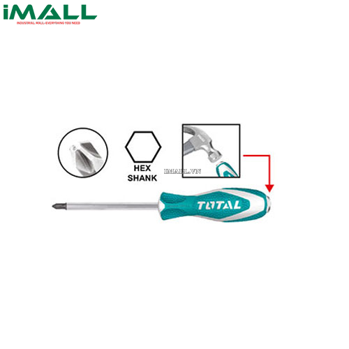 Tuốc nơ vít (tô vít) đóng bake (6x150mm) Total THTGTSPH2150