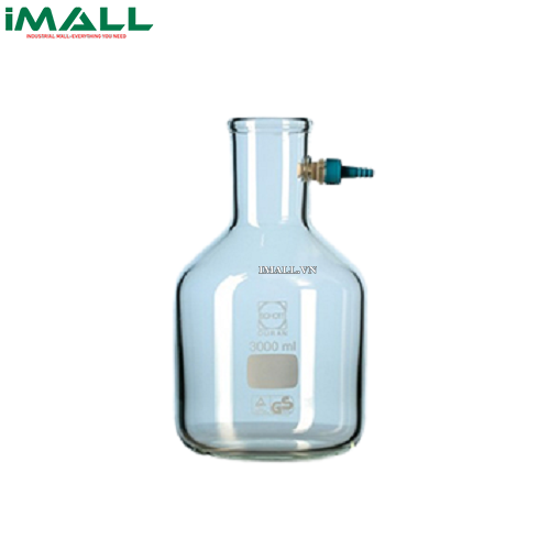 Bình có nhánh hút chân không 5000ml, nhánh hút CK bằng nhựa Duran 211947353