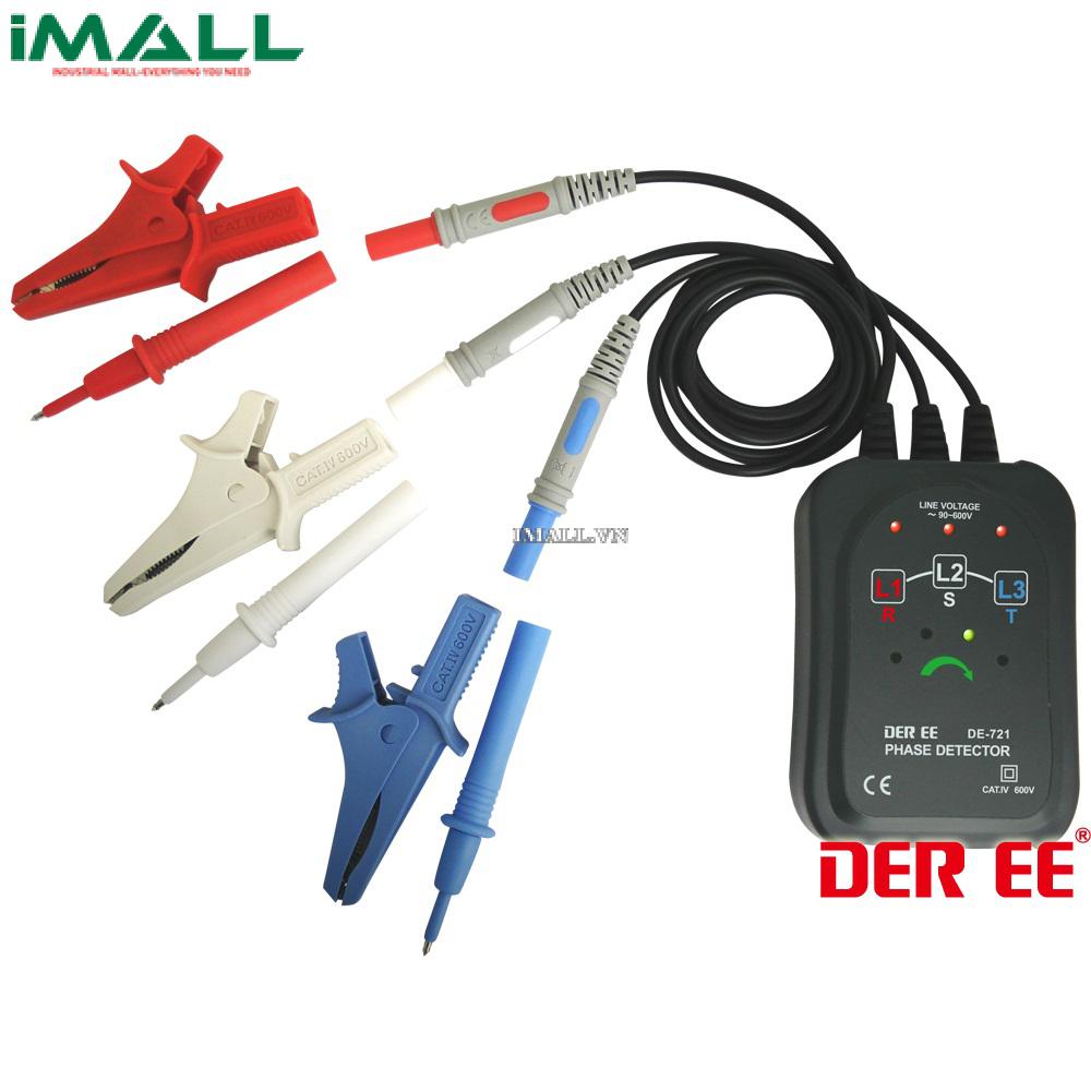 Đồng hồ đo thứ tự pha DER EE DE-721 (tiếp xúc, AC90V~600V)