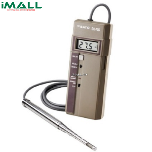 Máy đo tốc độ gió, nhiệt độ skSATO SK-73D (7693-00) (0~30 m/s, 0~80°C, đầu dò)