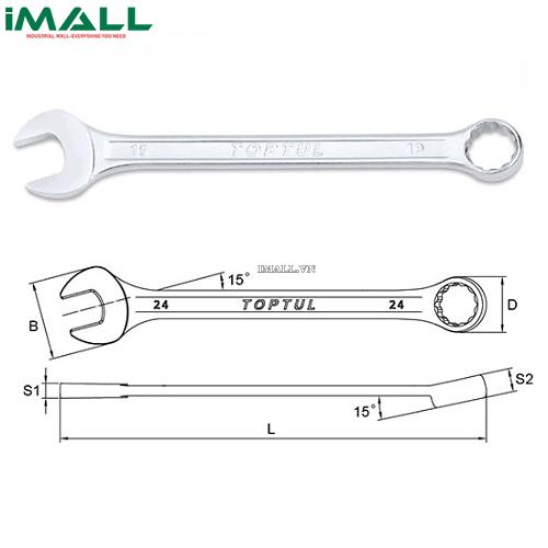 Cờ lê vòng miệng 8mm Toptul AABW0808