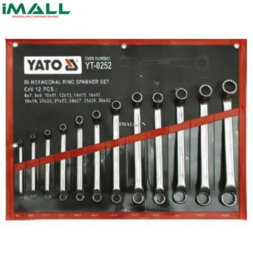 Bộ cờ lê 2 đầu tròng hệ mét 12 chi tiết Yato YT-0252 (6~32mm)