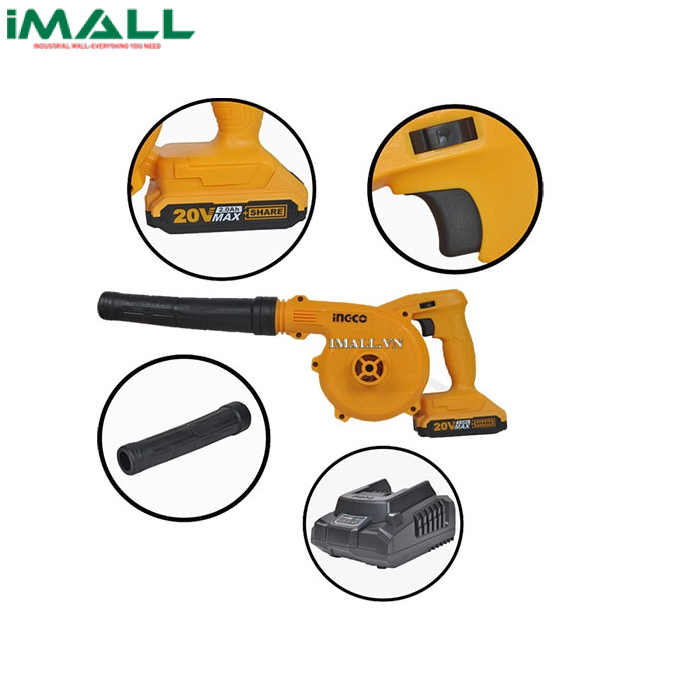 Máy thổi bụi dùng pin Ingco CABLI200181 (20V)