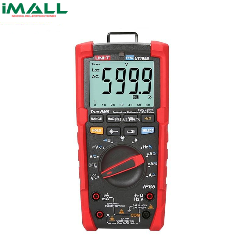 Đồng hồ vạn năng UNI-T UT195E (1000V, 20A, True RMS, IP65, 0.5%)