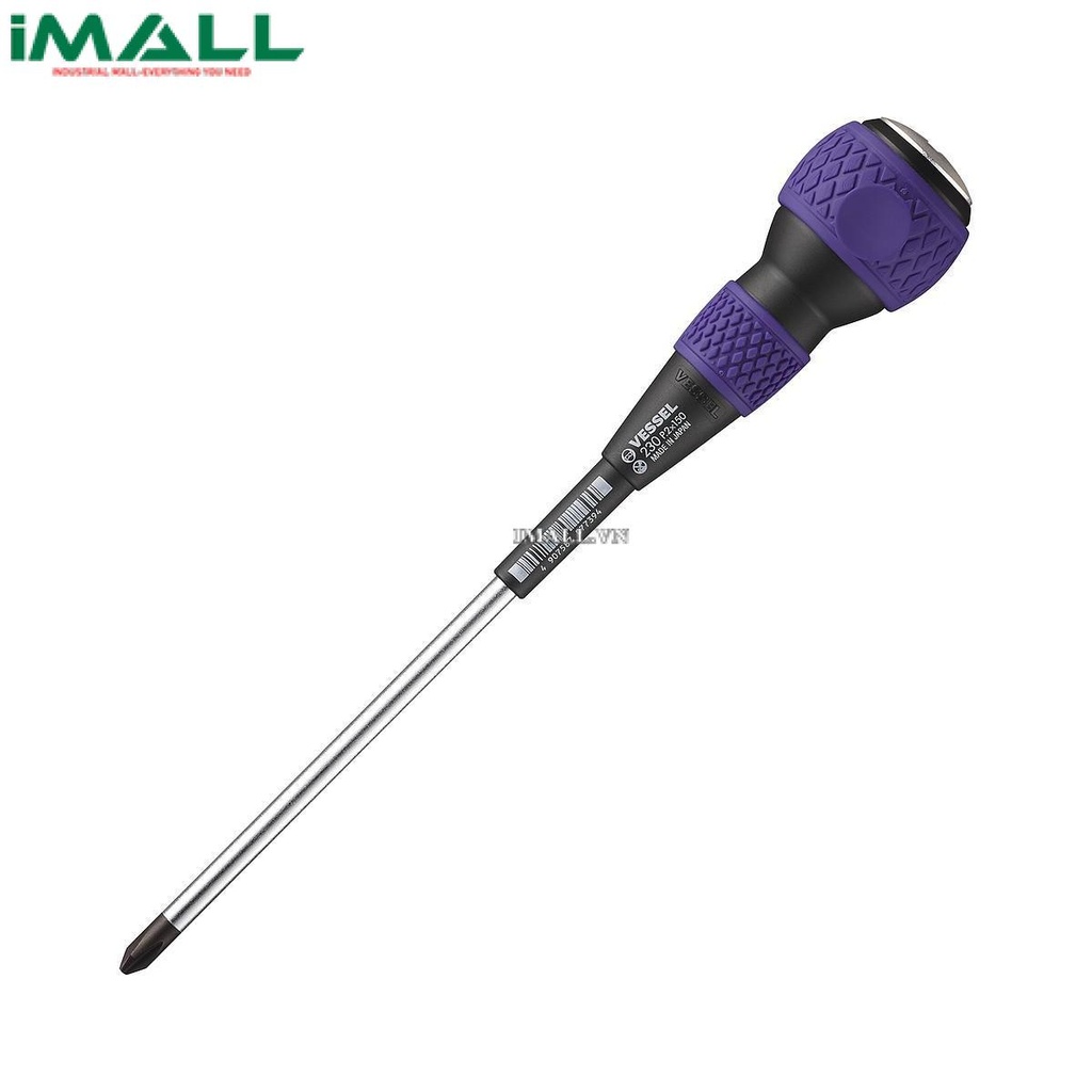 Tô vít 4 cạnh cán đầu bi Vessel 230 (No.2x150mm)