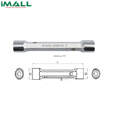 Cờ lê 2 đầu ống Yato YT-4917 (12x13mm)
