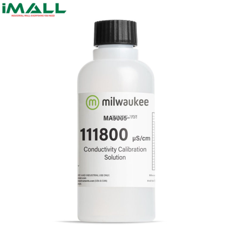 Dung dịch chuẩn độ dẫn điện EC (111,800 uS/cm) Milwaukee MA9065 (Chai 230 ml)