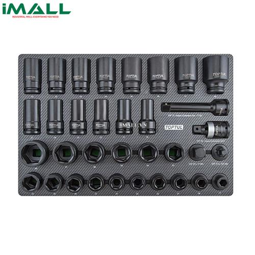 Bộ đầu tuýp đen 3/4" 34 chi tiết Toptul GED3426