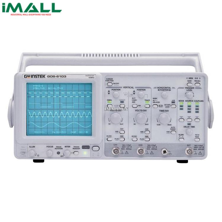 Máy hiện sóng tương tự GW INSTEK GOS-6103C ( 100MHz, 2CH, Delayed Sweep)