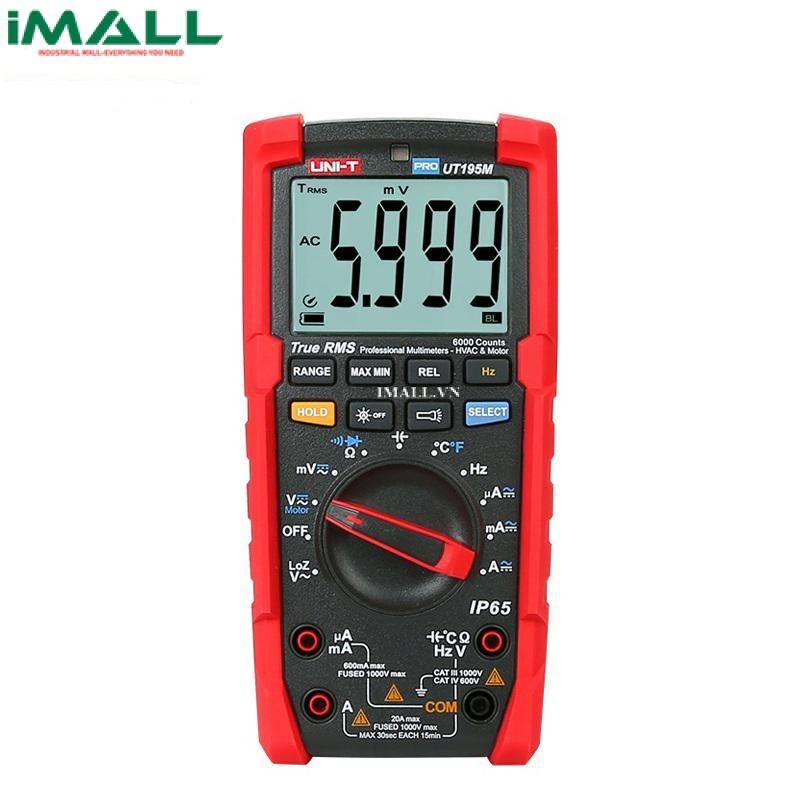 Đồng hồ vạn năng UNI-T UT195M (1000V, 20A, True RMS, IP 65, 0.5%)