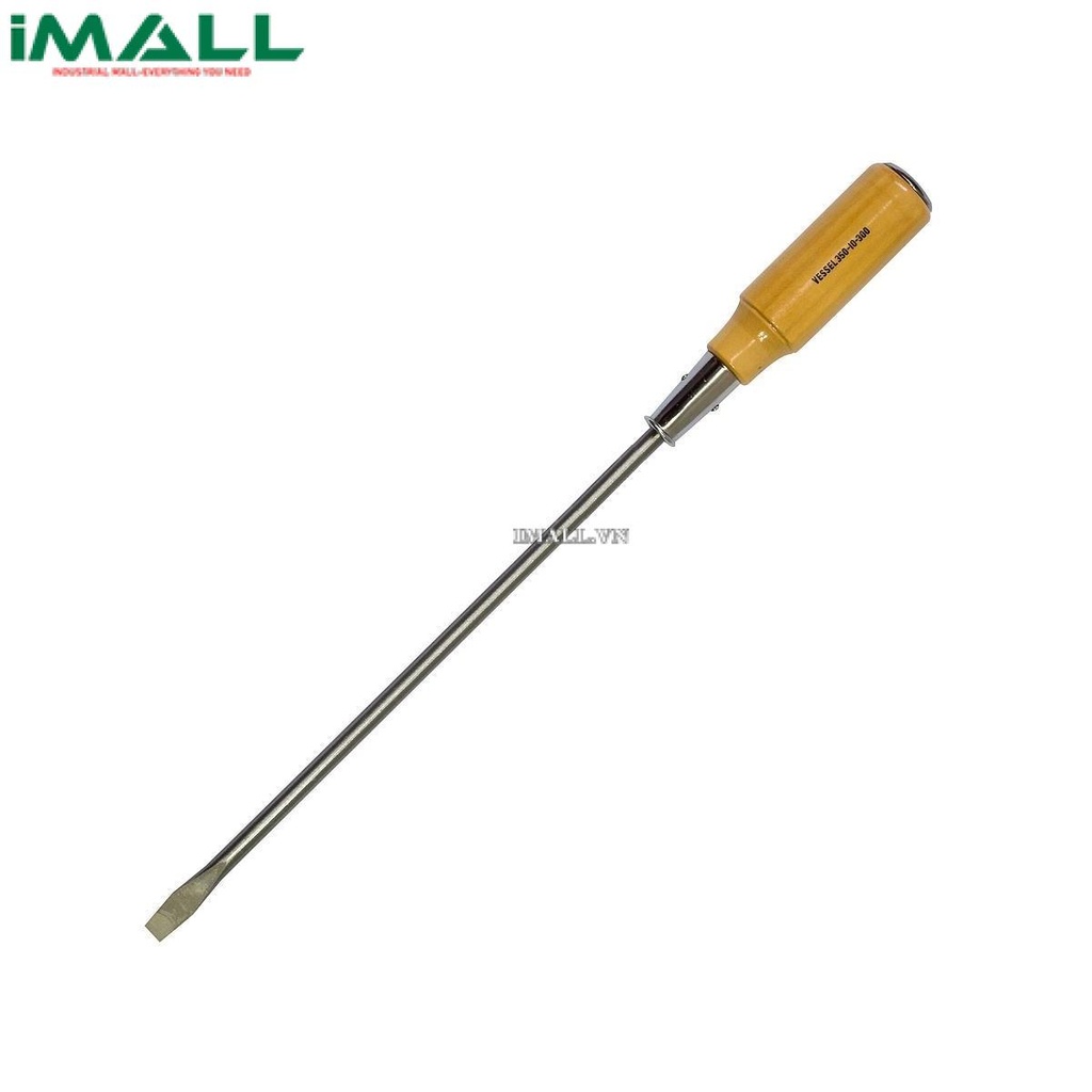 Tô vít 2 cạnh cán gỗ Vessel 350 (10x300mm)