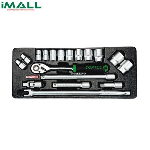 Bộ tuýp bông 1/2" 18 chi tiết Toptul GCAT1803