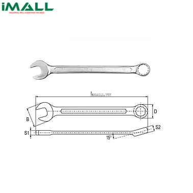 Cờ lê vòng miệng hệ mét Yato YT-0353 (24mm)