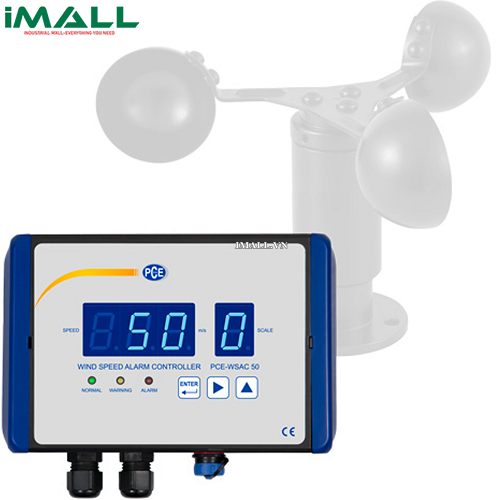 Máy đo tốc độ gió (0~50 m/s; 115 VAC, 0~10 V, kèm Certificate ISO) PCE WSAC 50-221