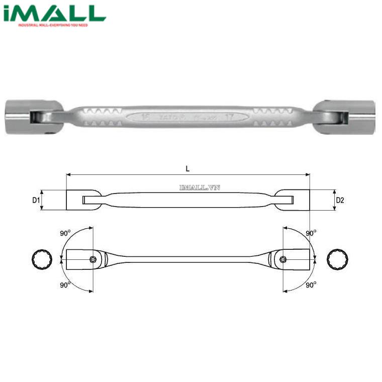 Cờ lê 2 đầu điếu Yato YT-4966 (18x19mm)