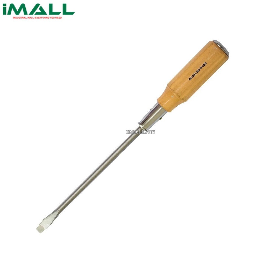 Tô vít 2 cạnh cán gỗ Vessel 350 (9x200mm)