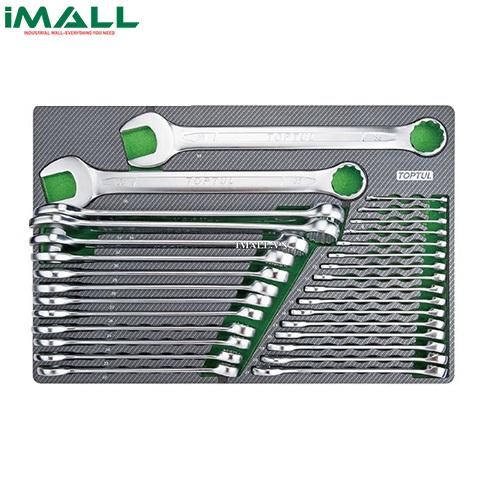 Bộ cờ lê vòng miệng 30pcs (AAEB: 6 ~ 38 mm) Toptul GED3025